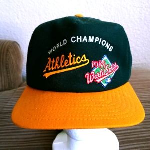 New era Oakland A's world series champions hats